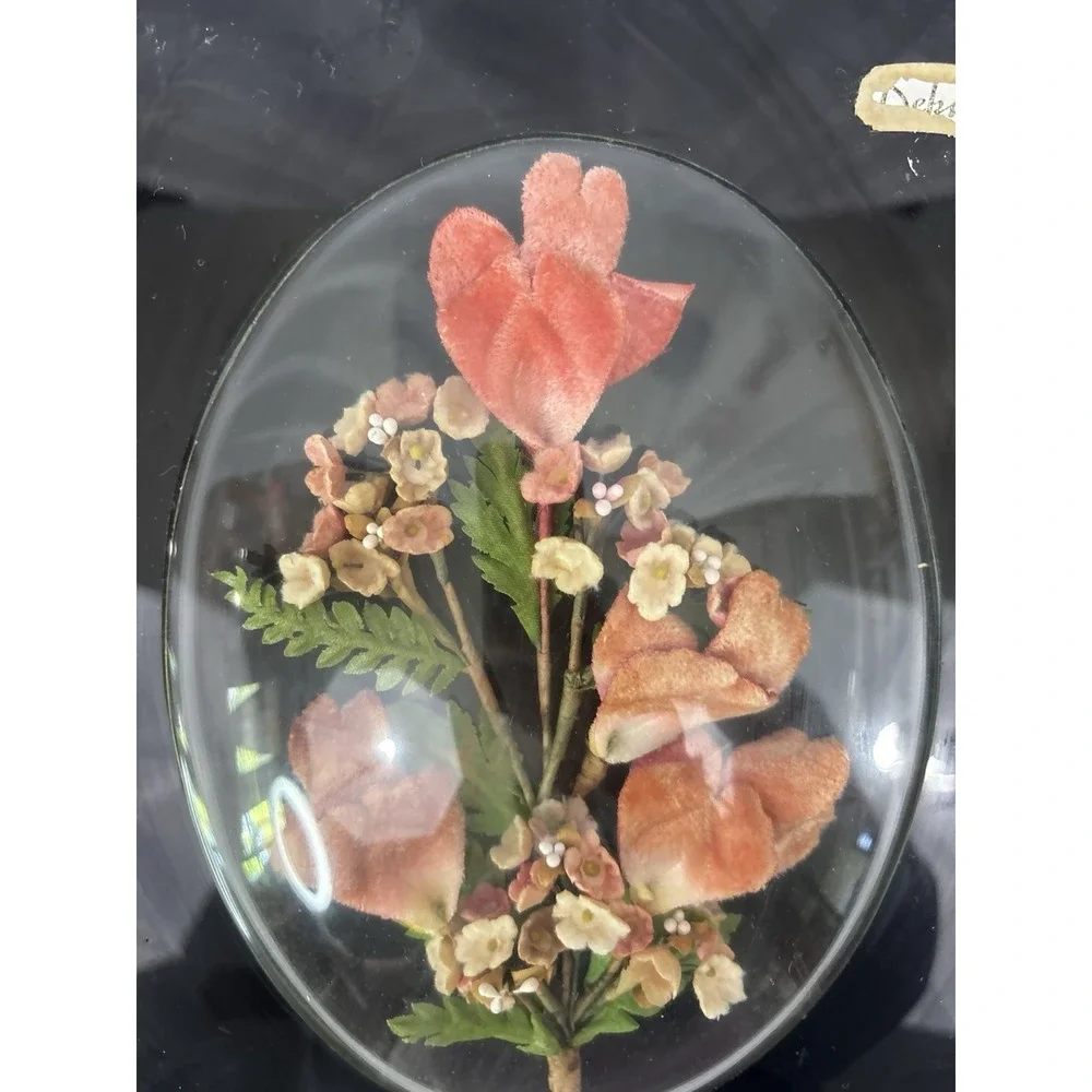 Bubble Convex Frame Vintage Preserved Dried Flowers Arrangement